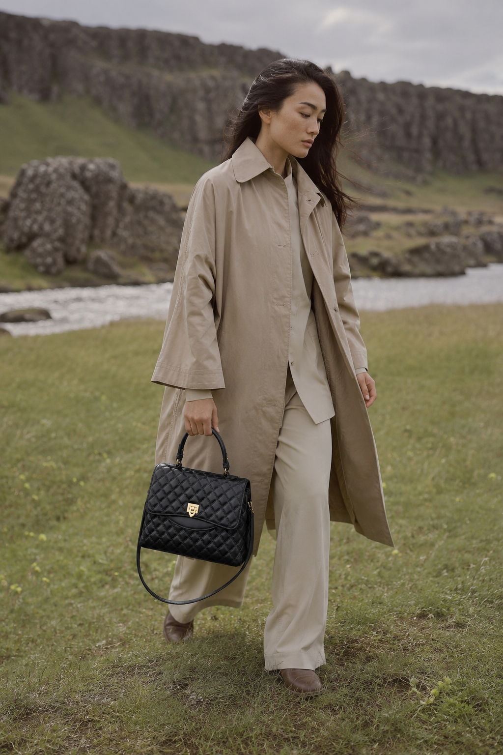 Angel Vegan Leather Crossbody Bag