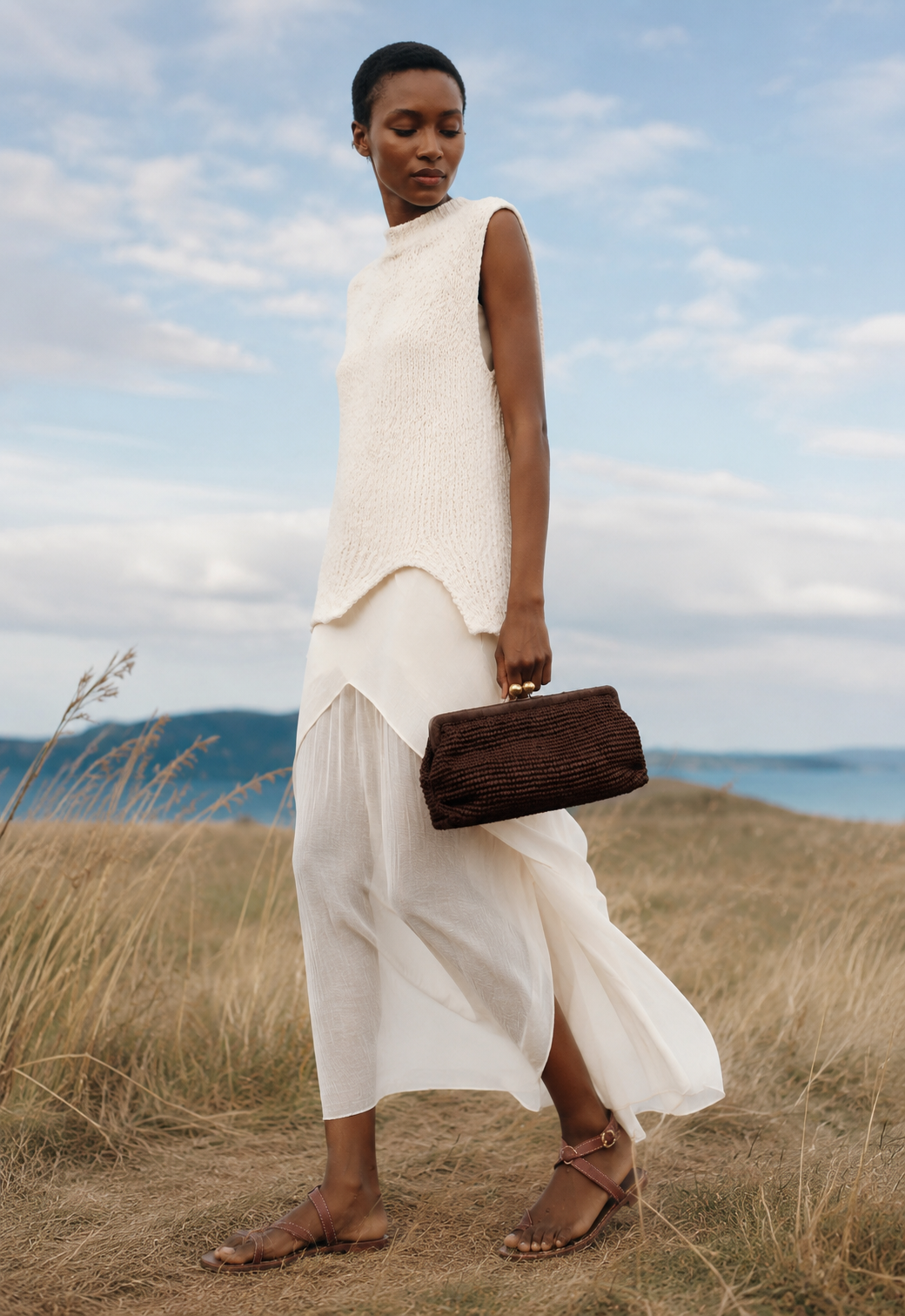 Telegraph Vegan Leather Clutch Bag