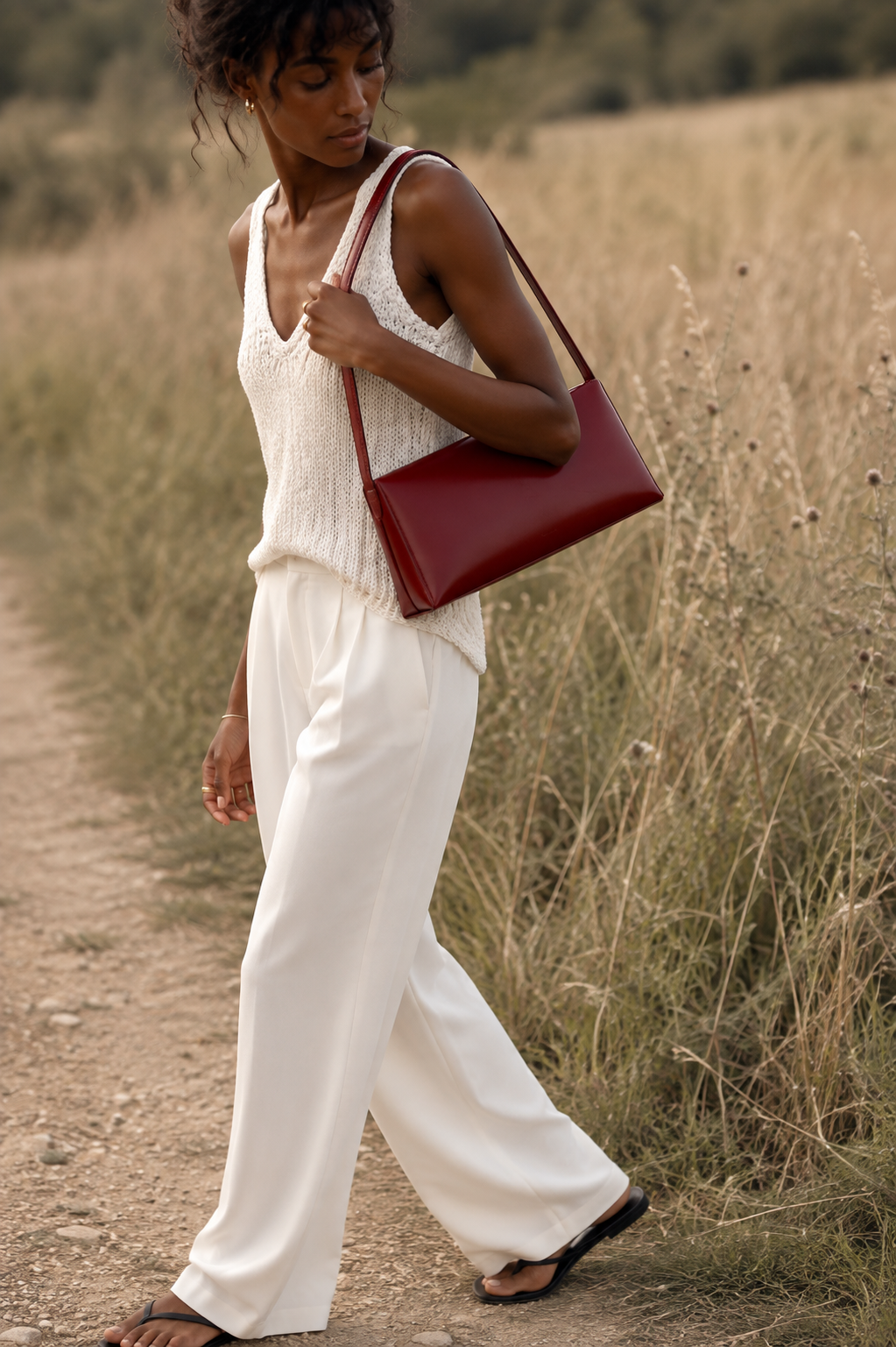 Tatsfield Vegan Leather Shoulder Bag