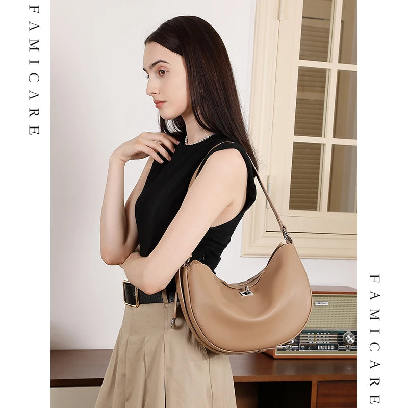 Highgate Genuine Leather Hobo Bag