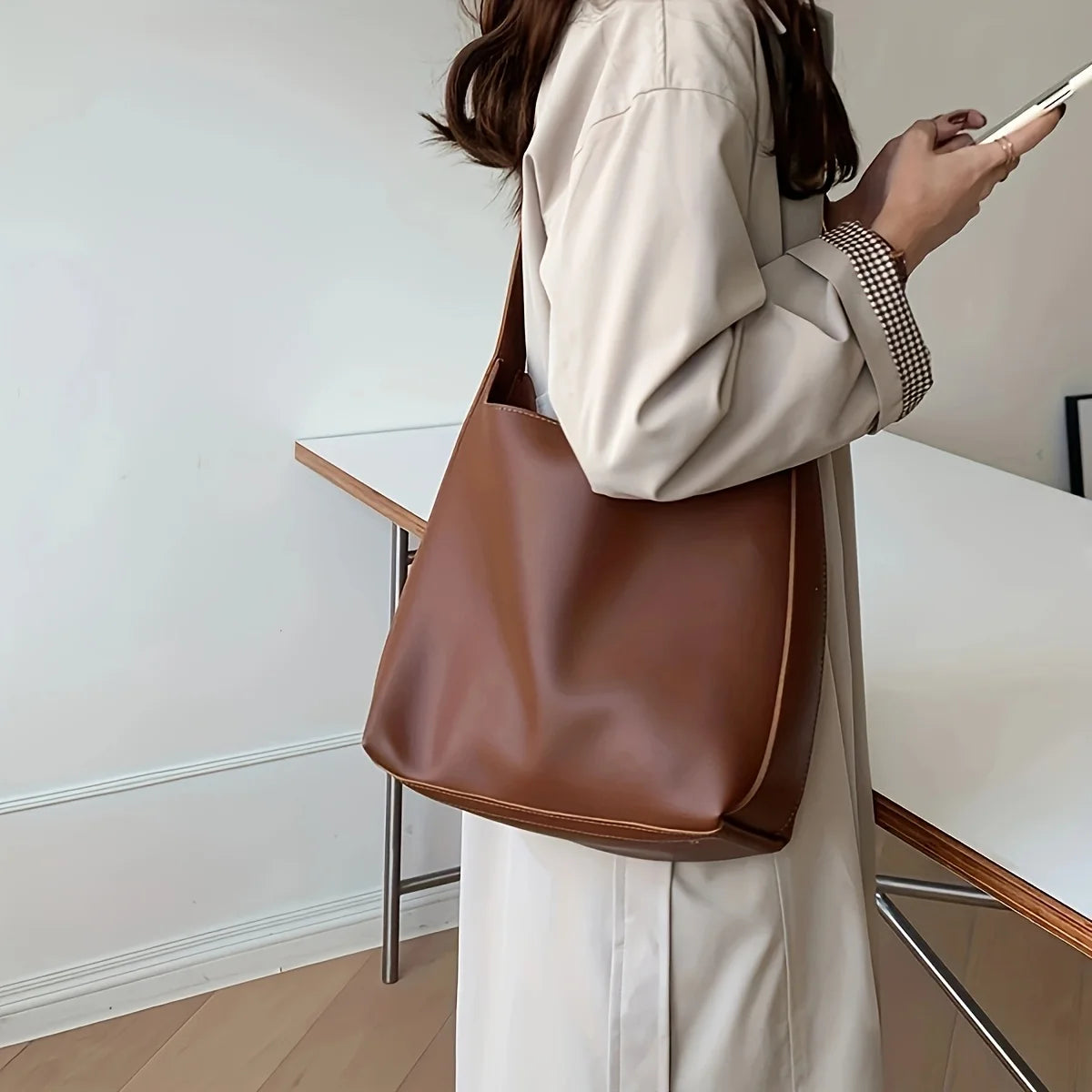 Morden Vegan Leather Crossbody Bag