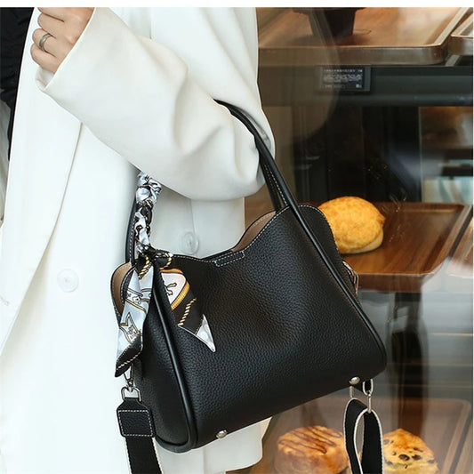 Twickenham Genuine Leather Bucket Bag