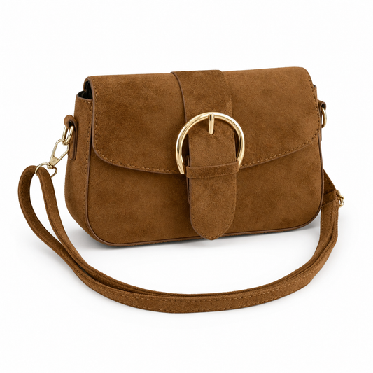 Primrose Faux Suede Crossbody Bag - angle-1