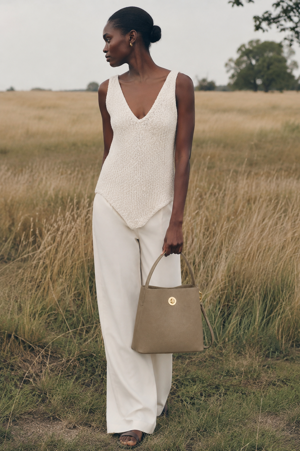 Balham Vegan Leather Bucket Bag
