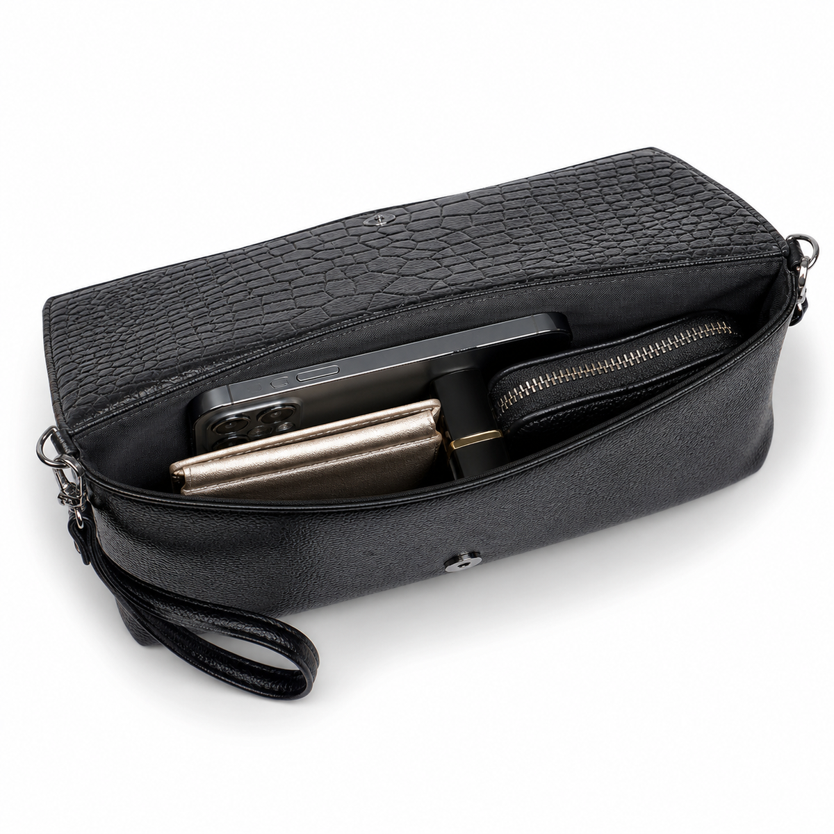 Portman Vegan Leather Crossbody Bag