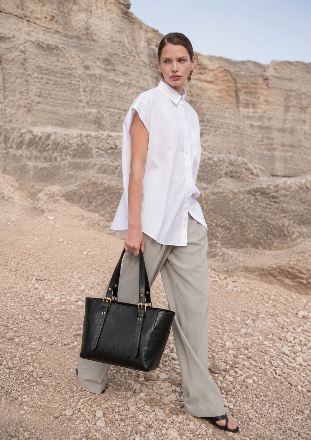 Stockwell Vegan Leather Tote Bag