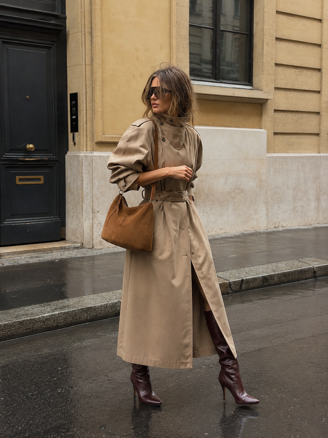 Streatham Faux Suede Shoulder Bag