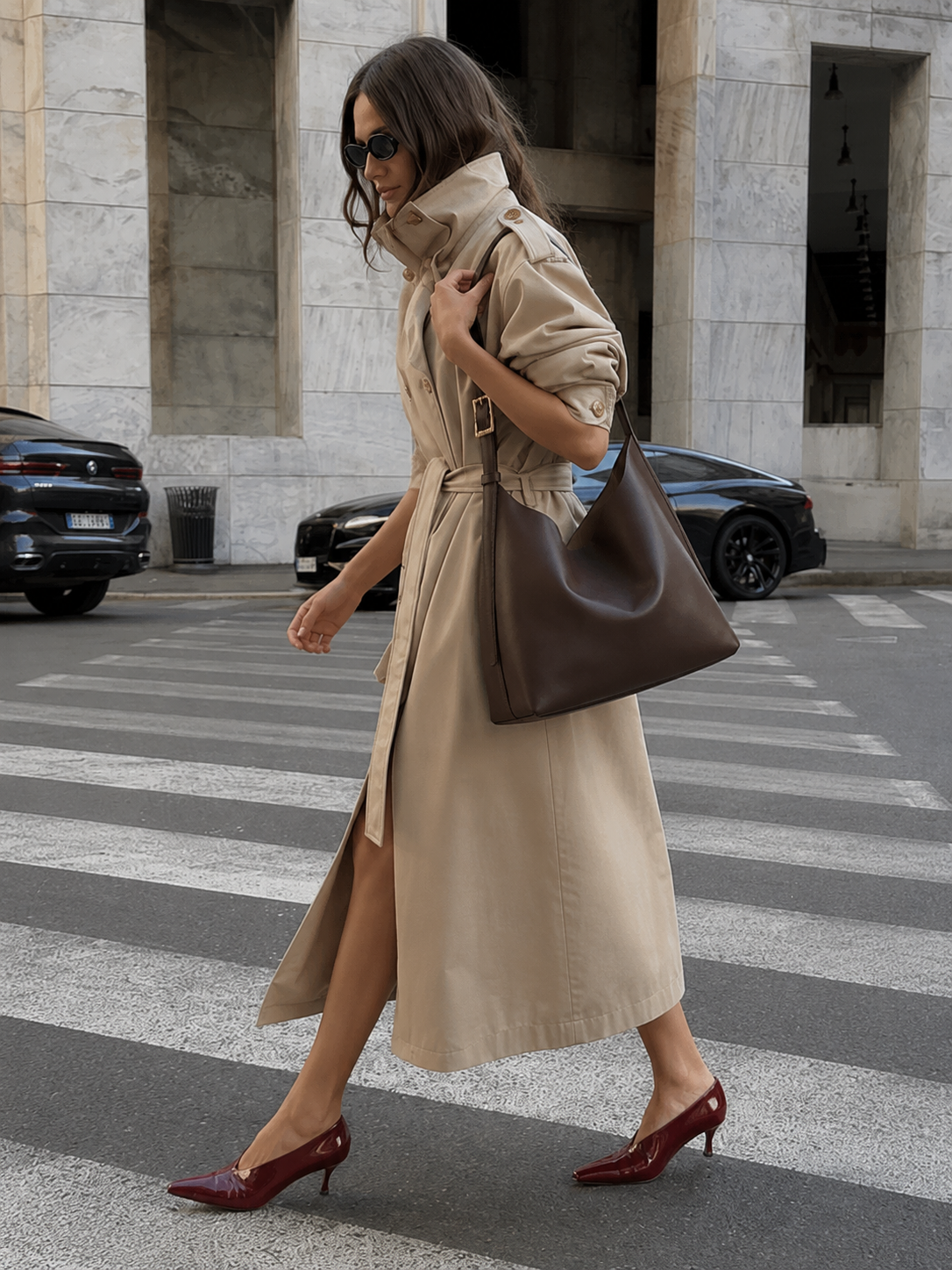 Morden Vegan Leather Crossbody Bag