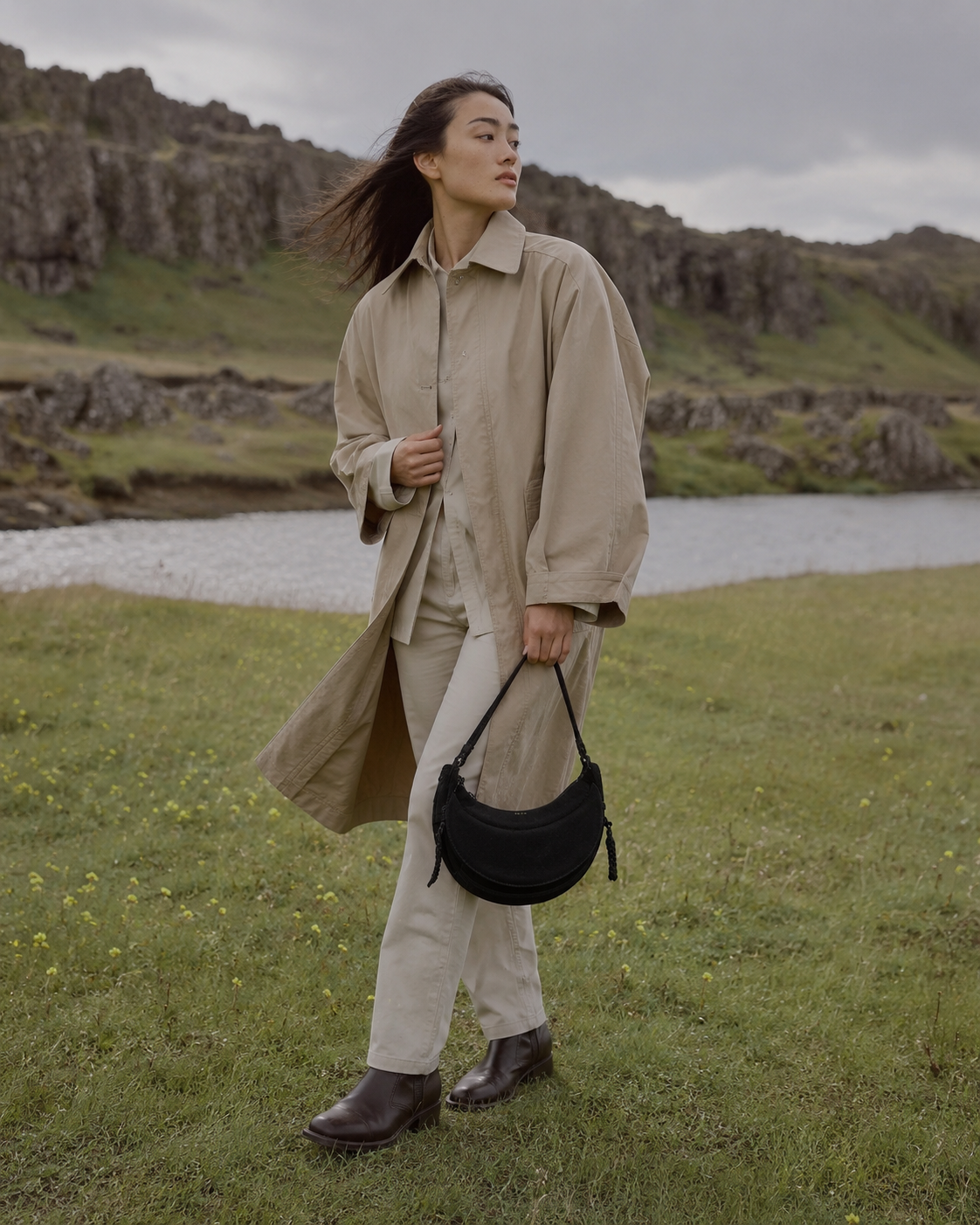 Stanmore Faux Suede Purse