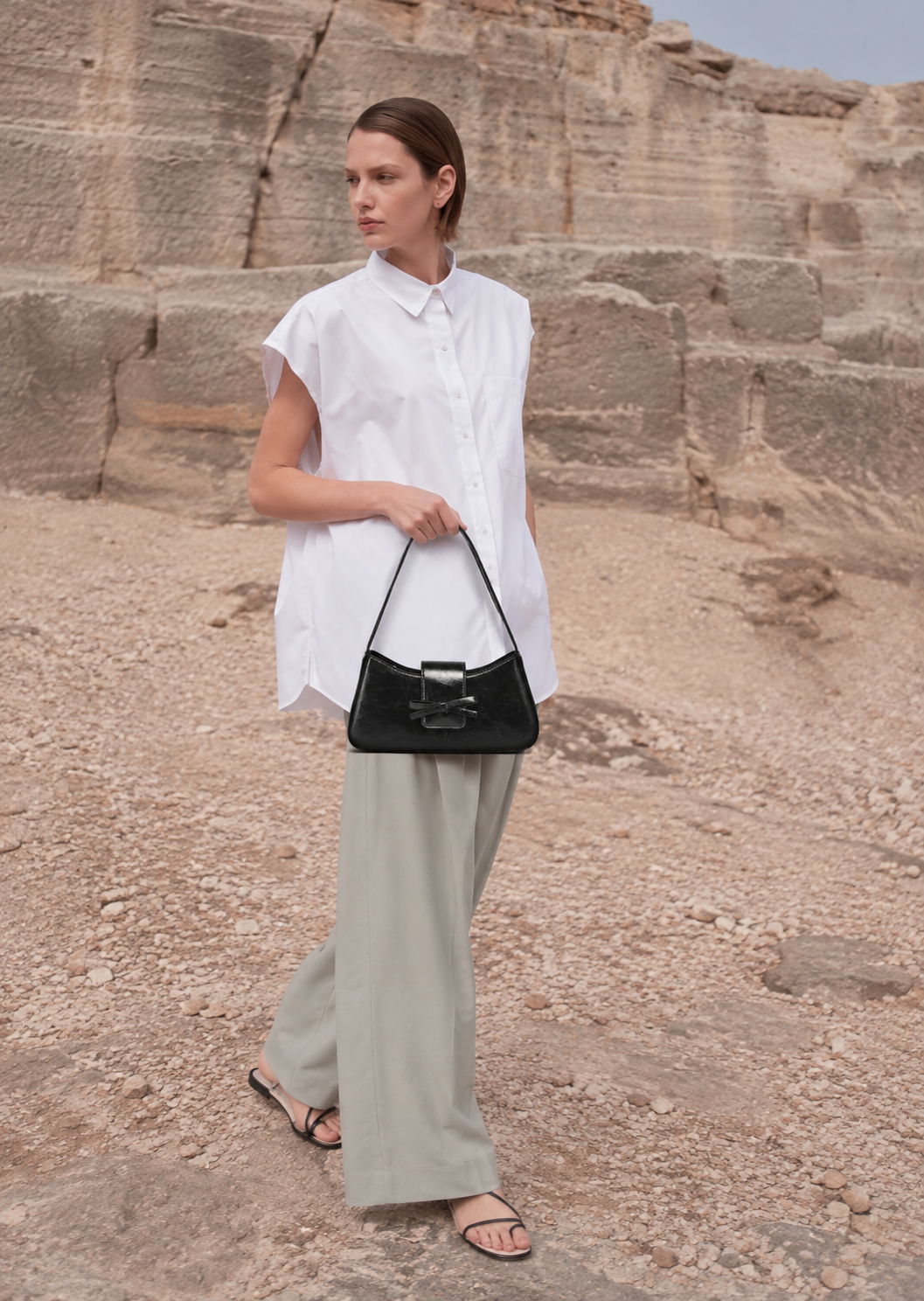 Cromwell Vegan Leather Shoulder Bag