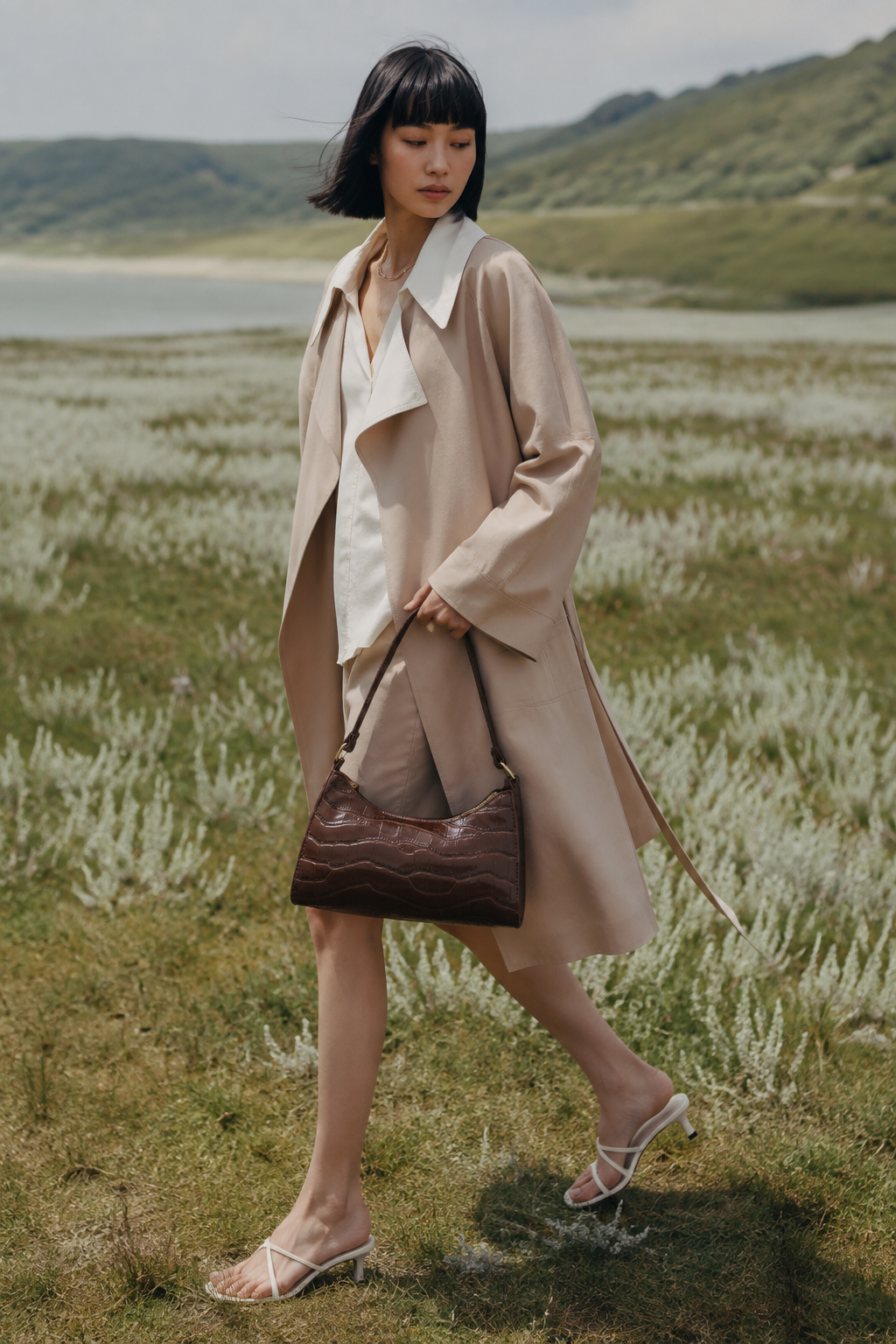 Belsize Vegan Leather Shoulder Bag