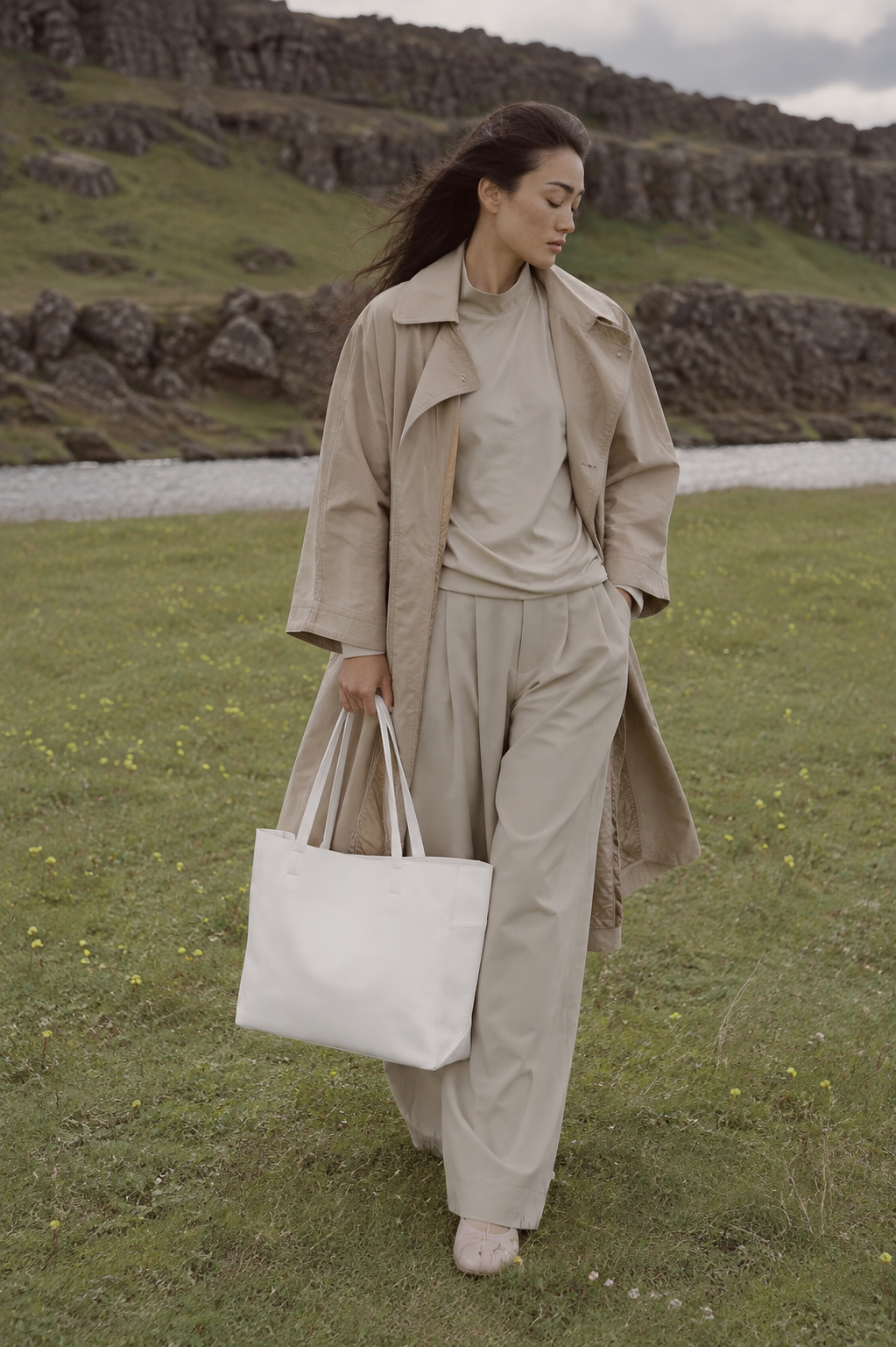 Sheen Genuine Leather Tote Bag