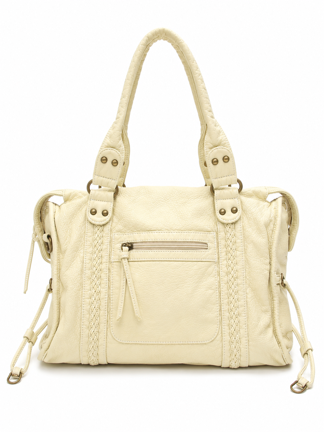Camden Washed Vegan Leather Tote Bag