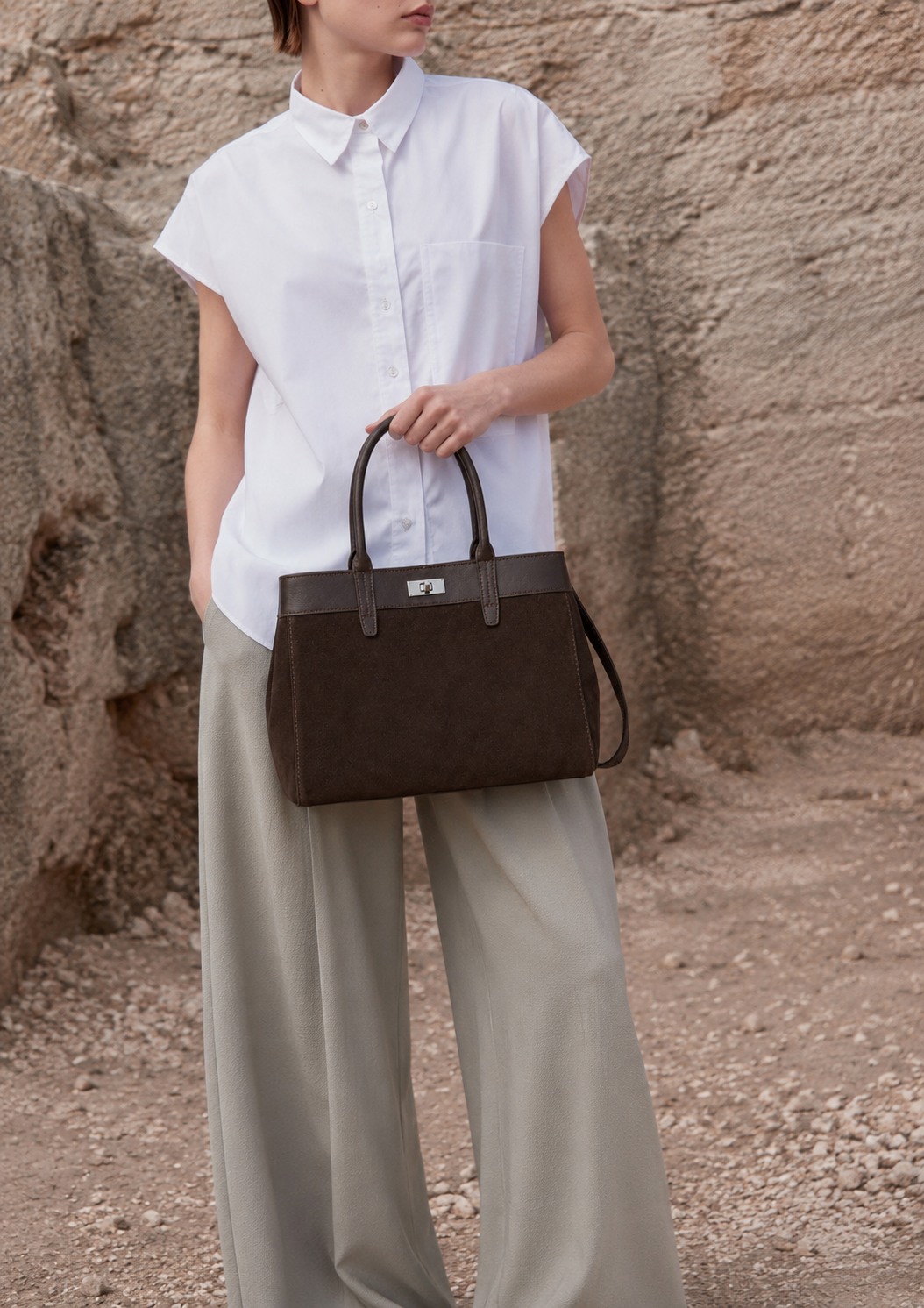 Fulham Genuine Leather Tote Bag