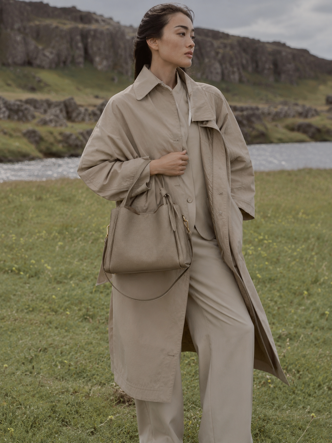 Chelsea Vegan Leather Bucket Bag
