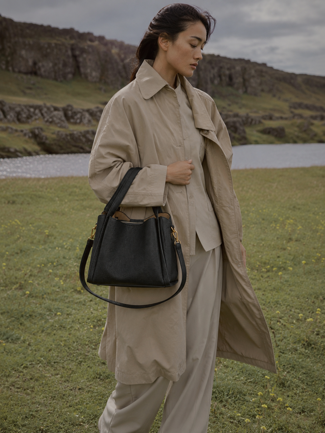 Chelsea Vegan Leather Bucket Bag
