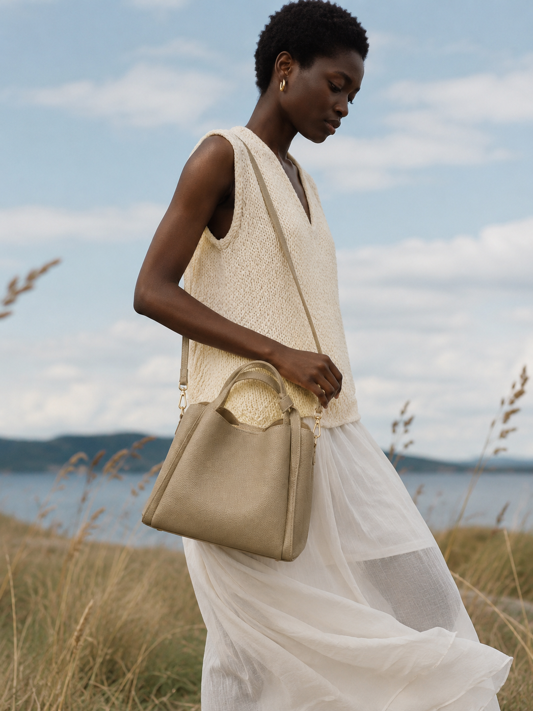 Chelsea Vegan Leather Bucket Bag