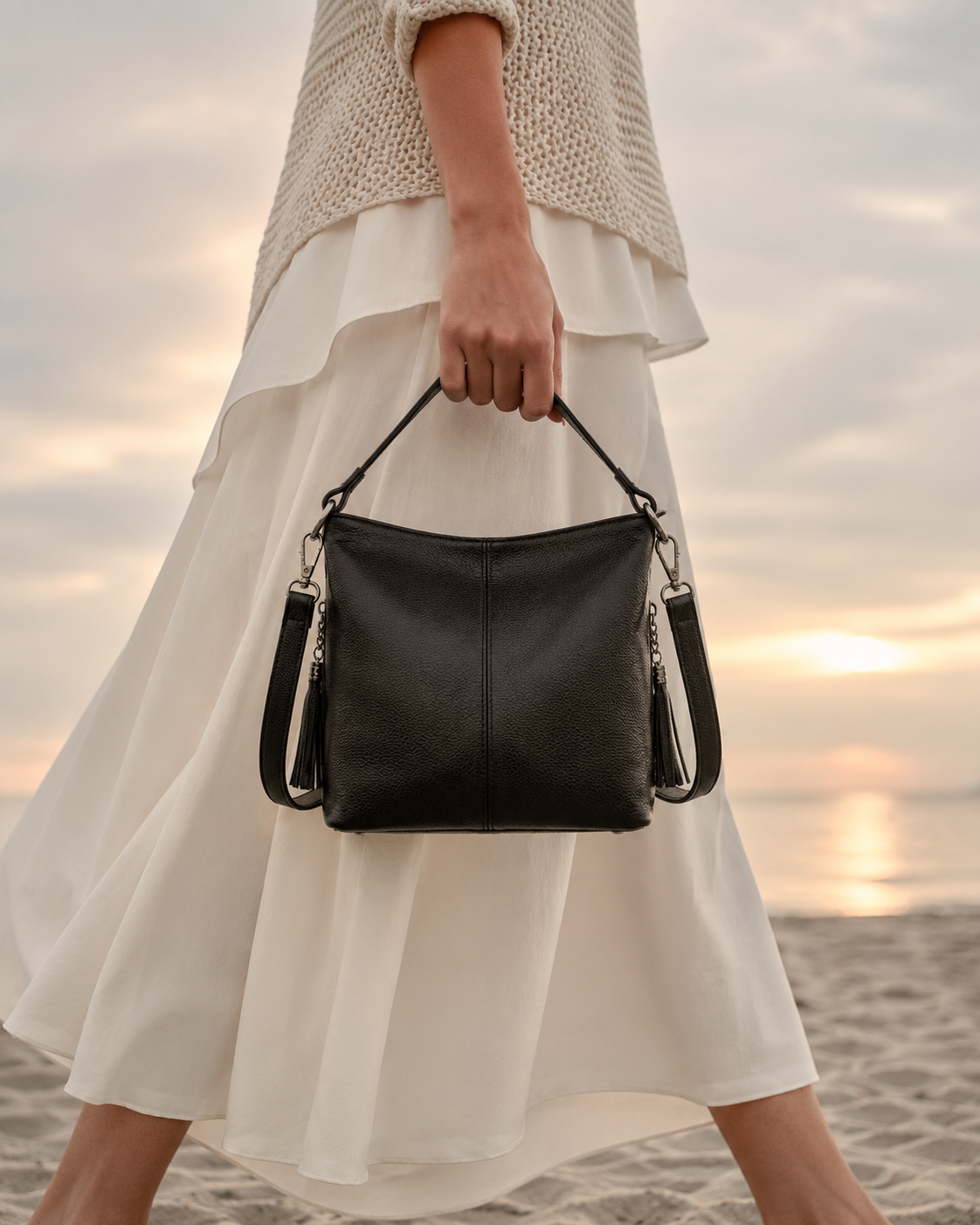 Bloomsbury Vegan Leather Bucket Bag