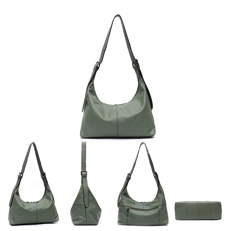 Kentish Genuine Leather Hobo Bag