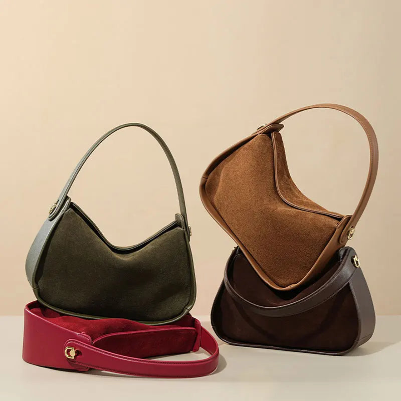 Hendon Faux Suede Crossbody Bag