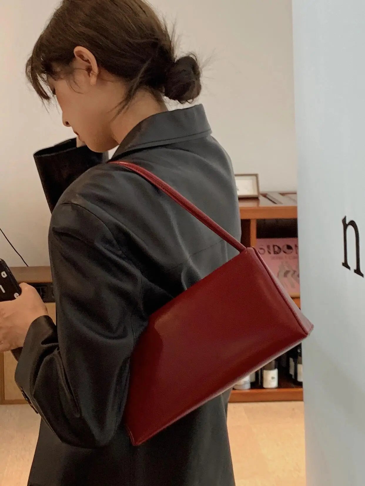 Tatsfield Vegan Leather Hobo Bag