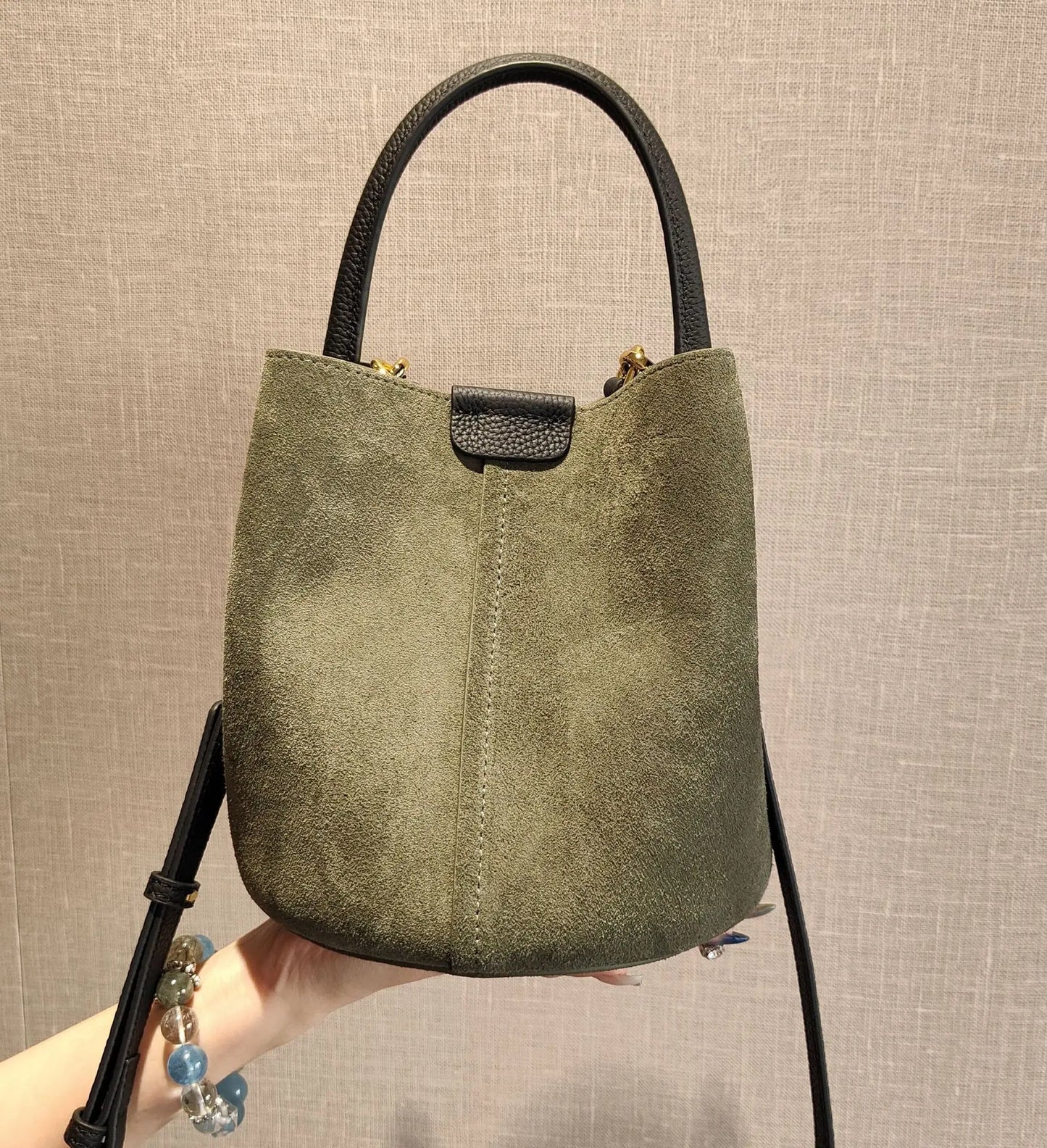 Vauxhall Genuine Leather Bucket Bag