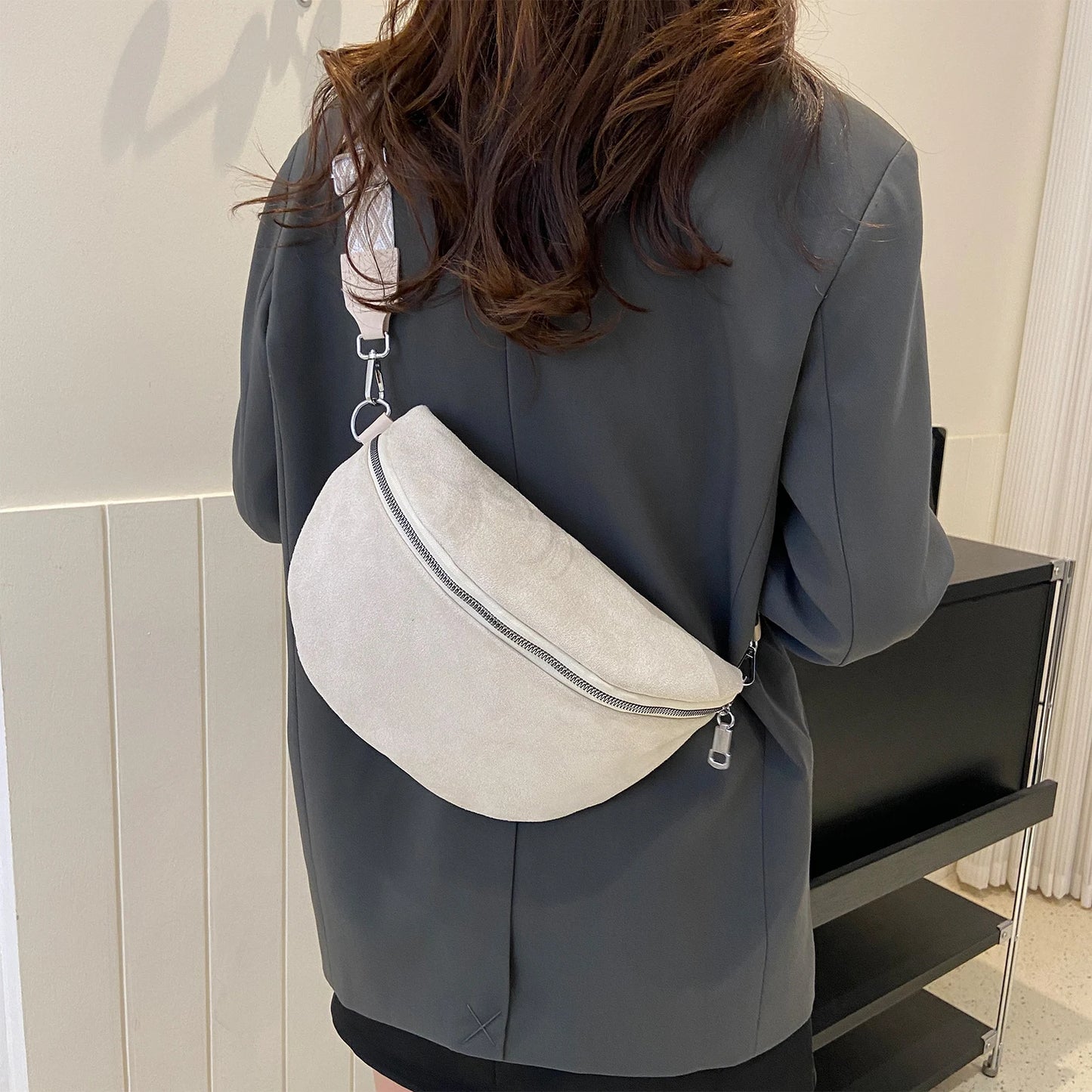 Herne Faux Suede Purse