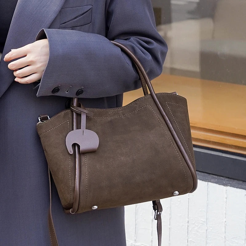 Kennington Suede Shoulder Bag