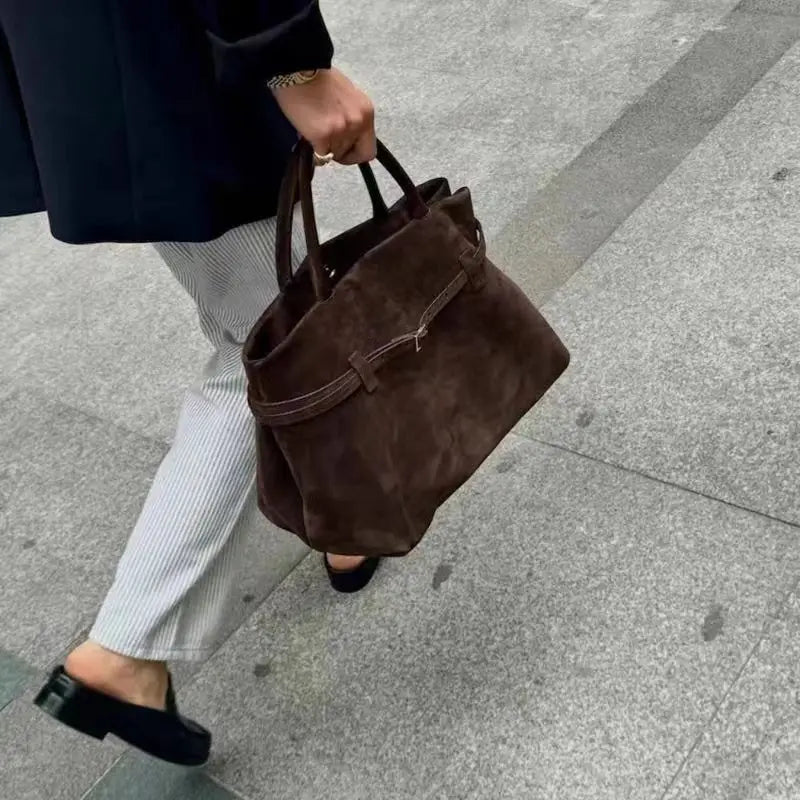 Barbican Faux Suede Tote Bag