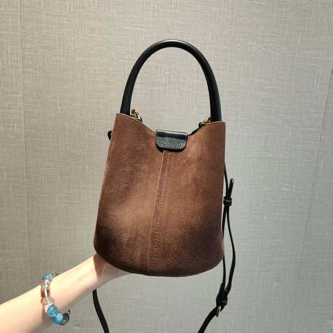 Vauxhall Genuine Leather Bucket Bag