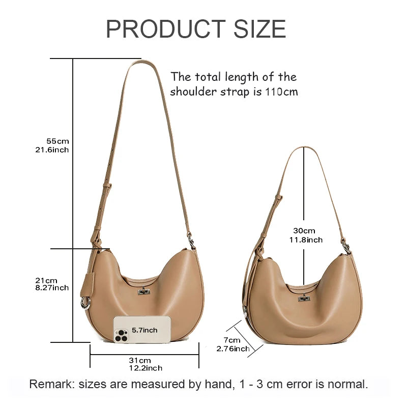 Highgate Genuine Leather Hobo Bag