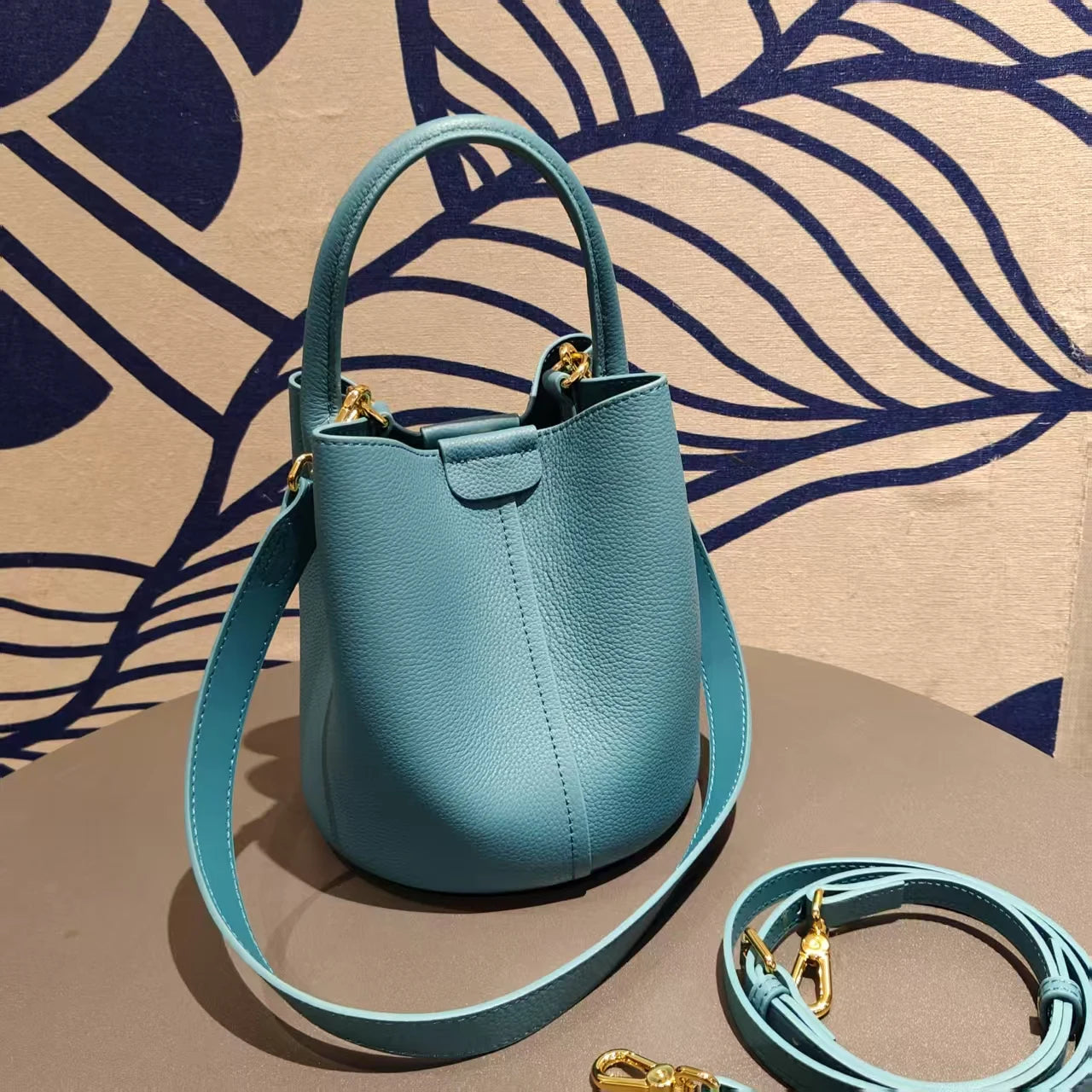 Vauxhall Genuine Leather Bucket Bag