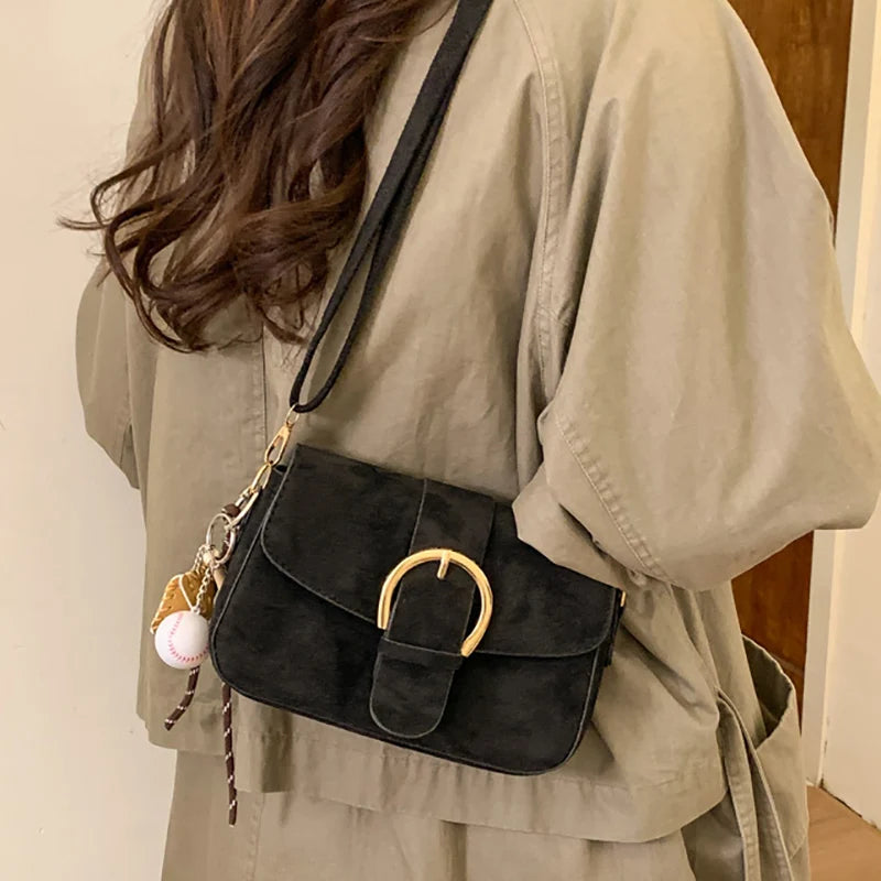 Primrose Faux Suede Crossbody Bag