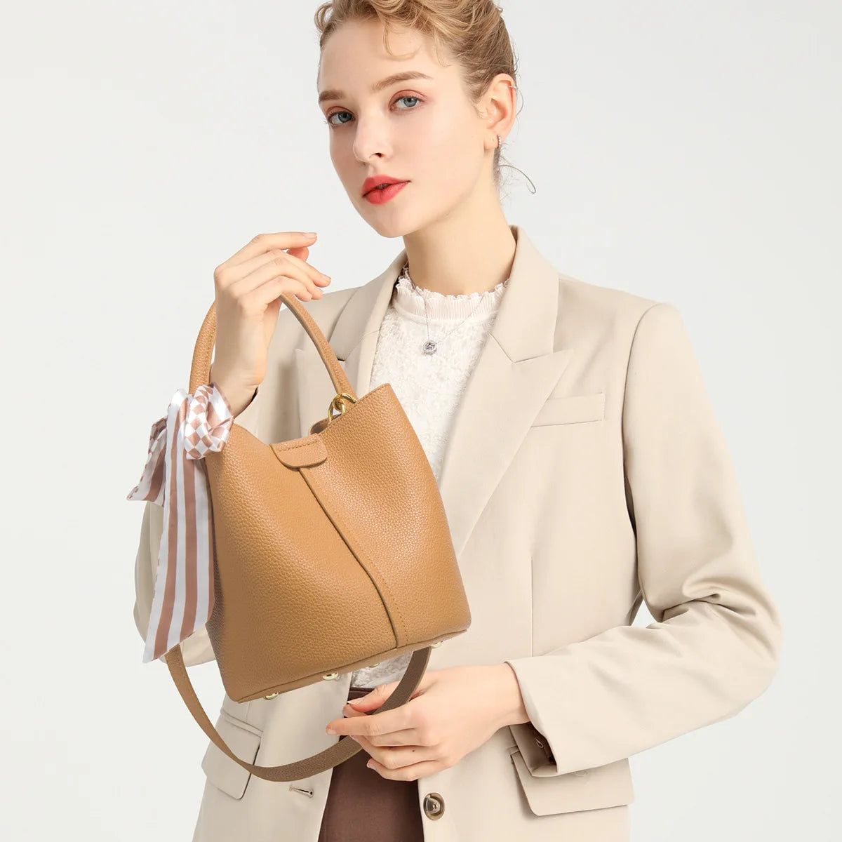 Whitechapel Vegan Leather Bucket Bag