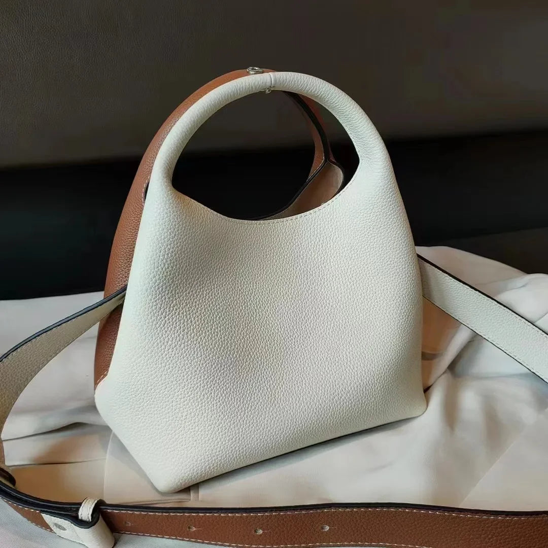 Tooting Genuine Leather Bucket Bag