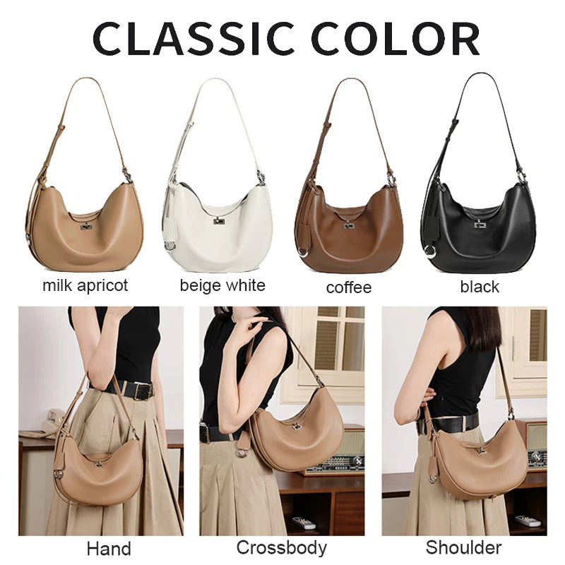 Highgate Genuine Leather Hobo Bag