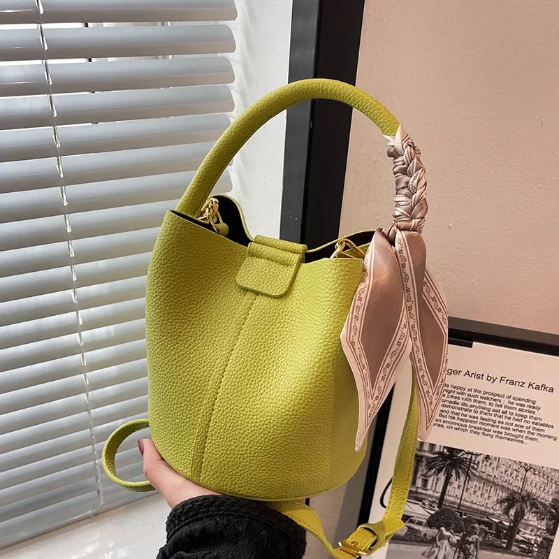 Southwark Vegan Leather Bucket Bag