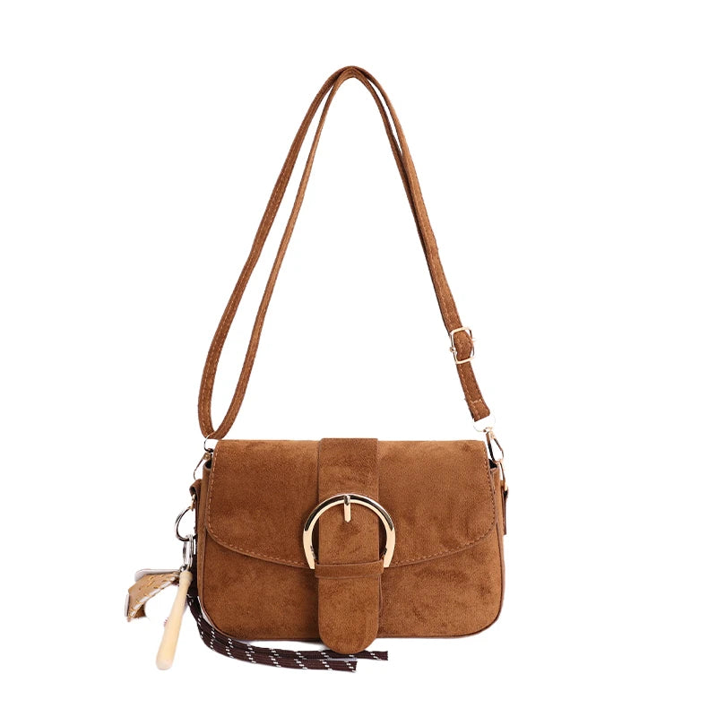 Primrose Faux Suede Crossbody Bag