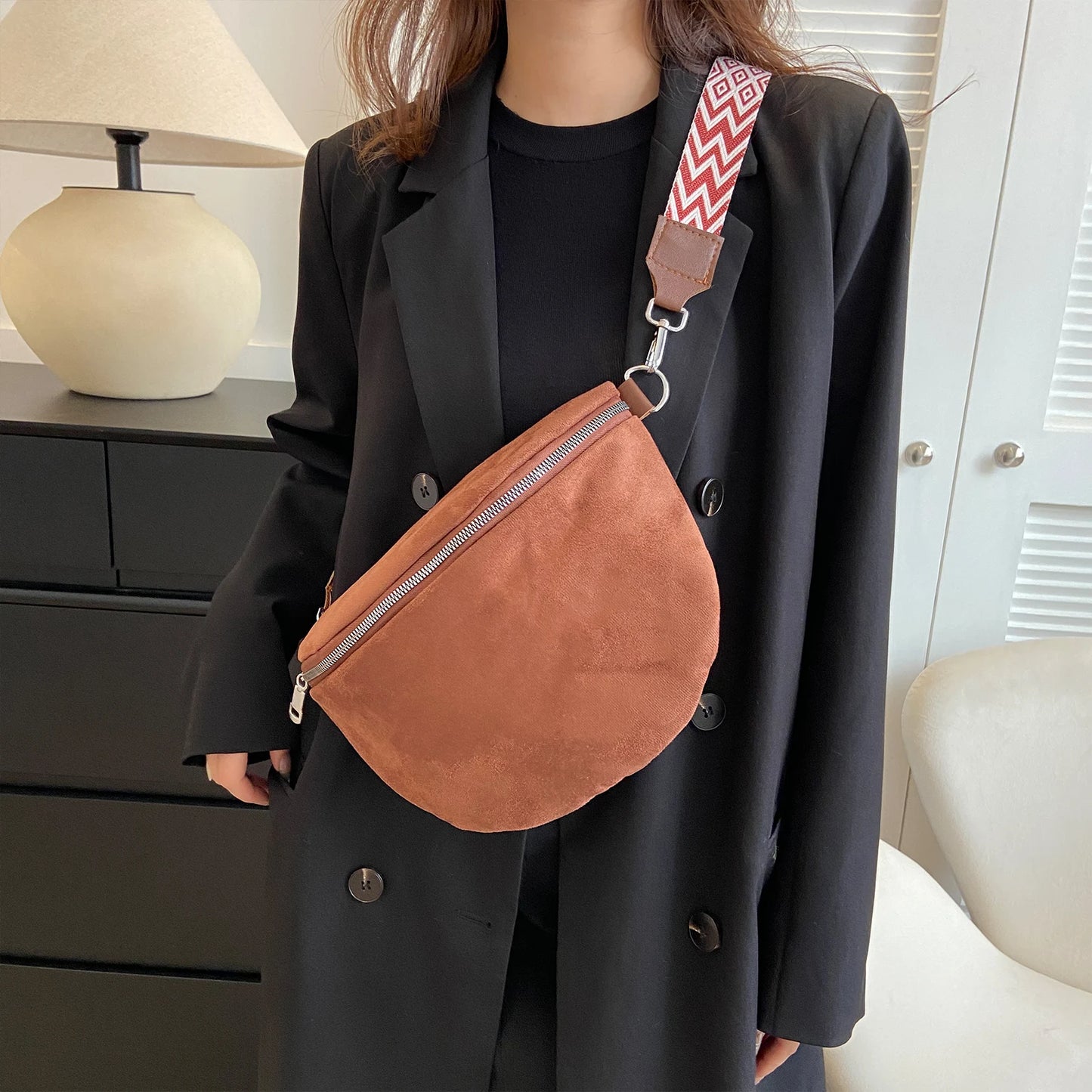 Herne Faux Suede Purse