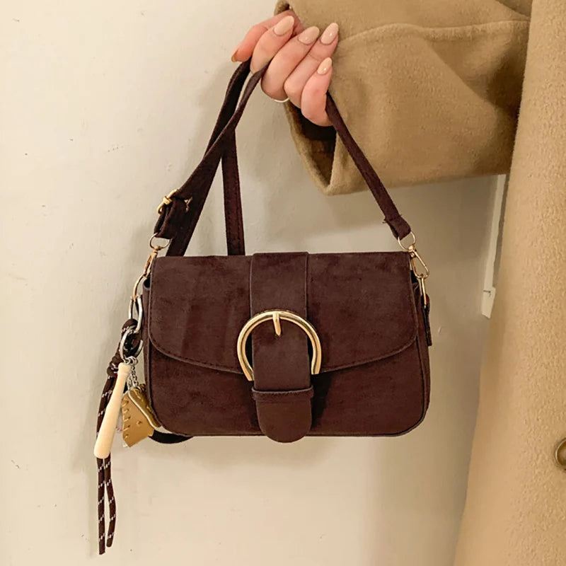Primrose Faux Suede Crossbody Bag