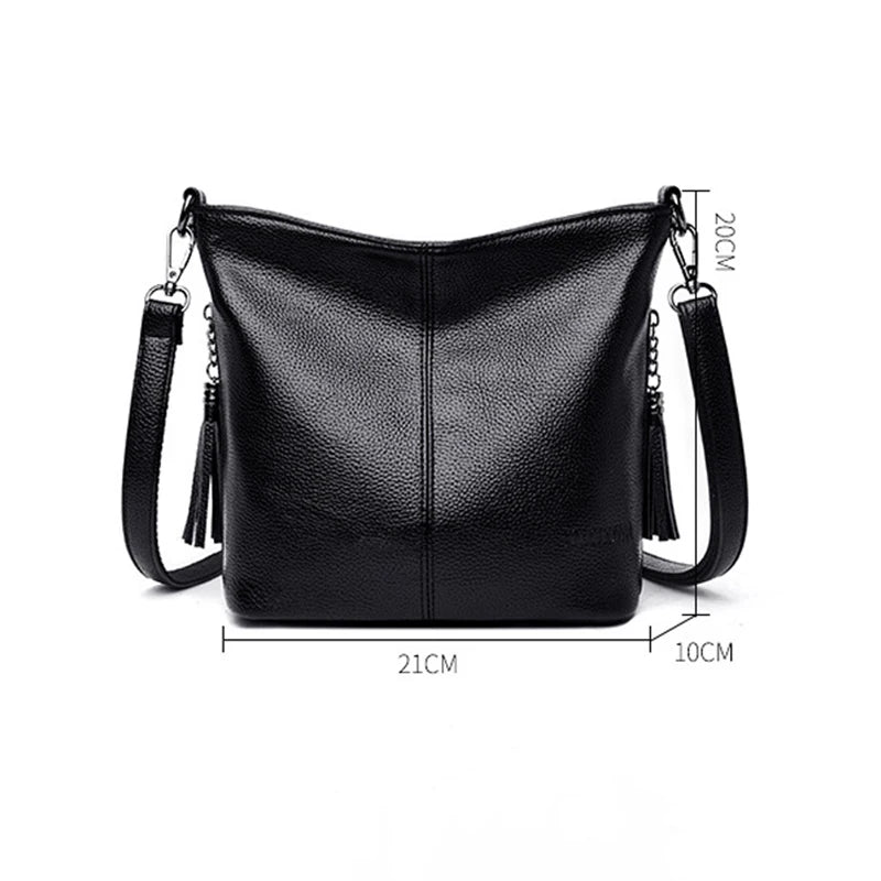 Paddington Genuine Leather Bucket Bag