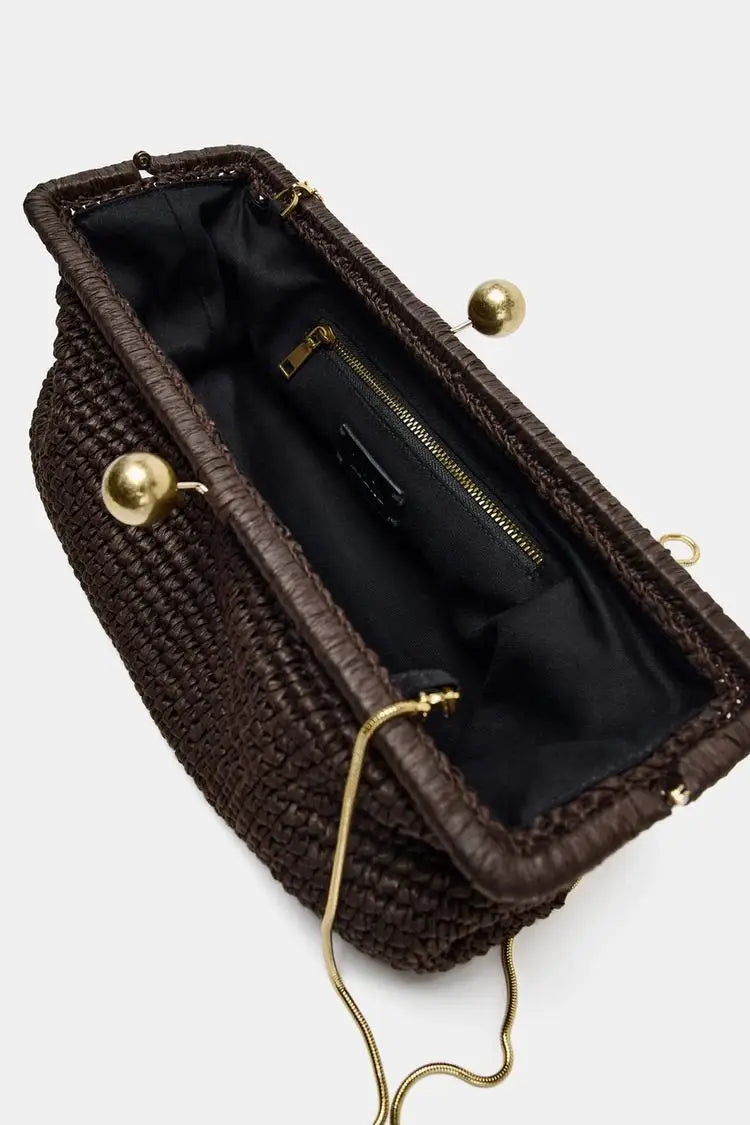 Telegraph Vegan Leather Clutch Bag