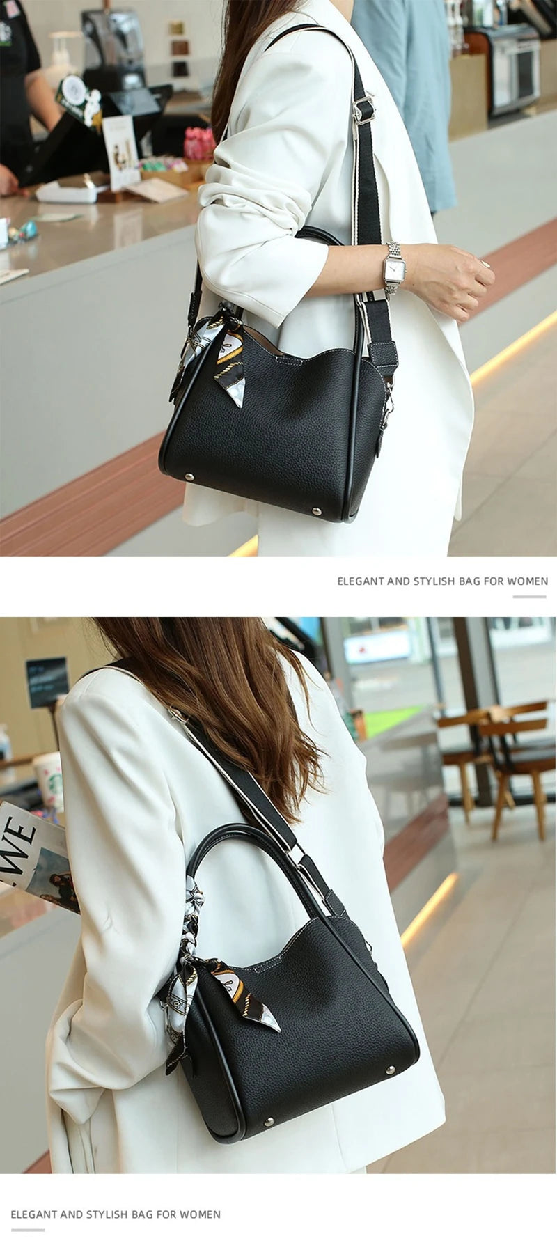 Twickenham Genuine Leather Bucket Bag