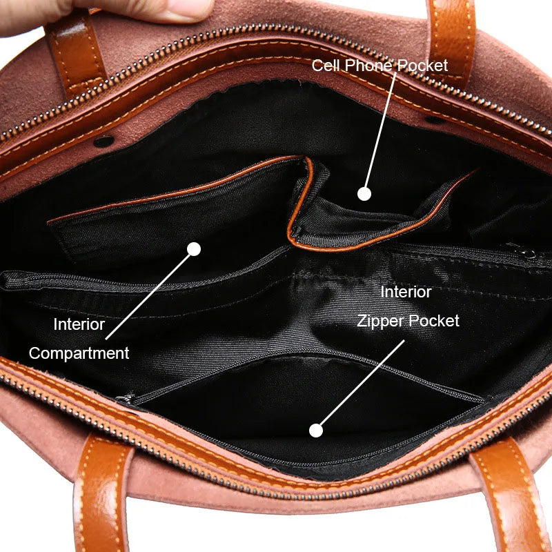 Wapping Genuine Leather Tote Bag