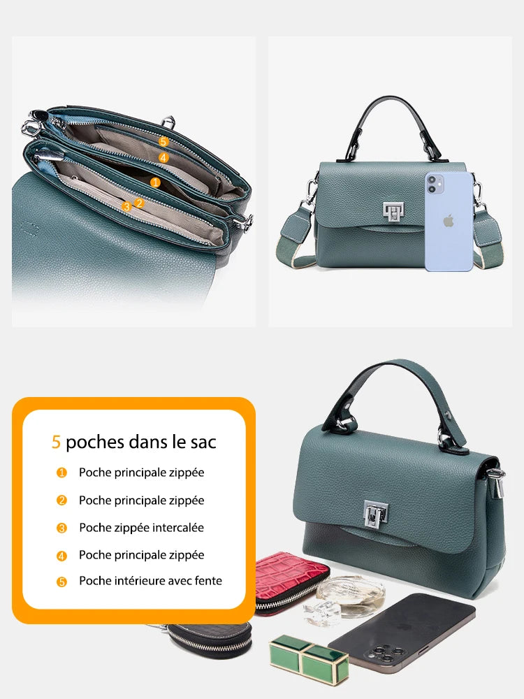 Euston Genuine Leather Crossbody Bag