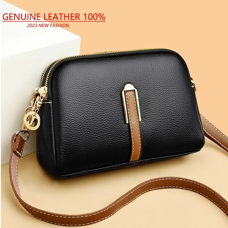 Weybridge Genuine Leather Crossbody Bag
