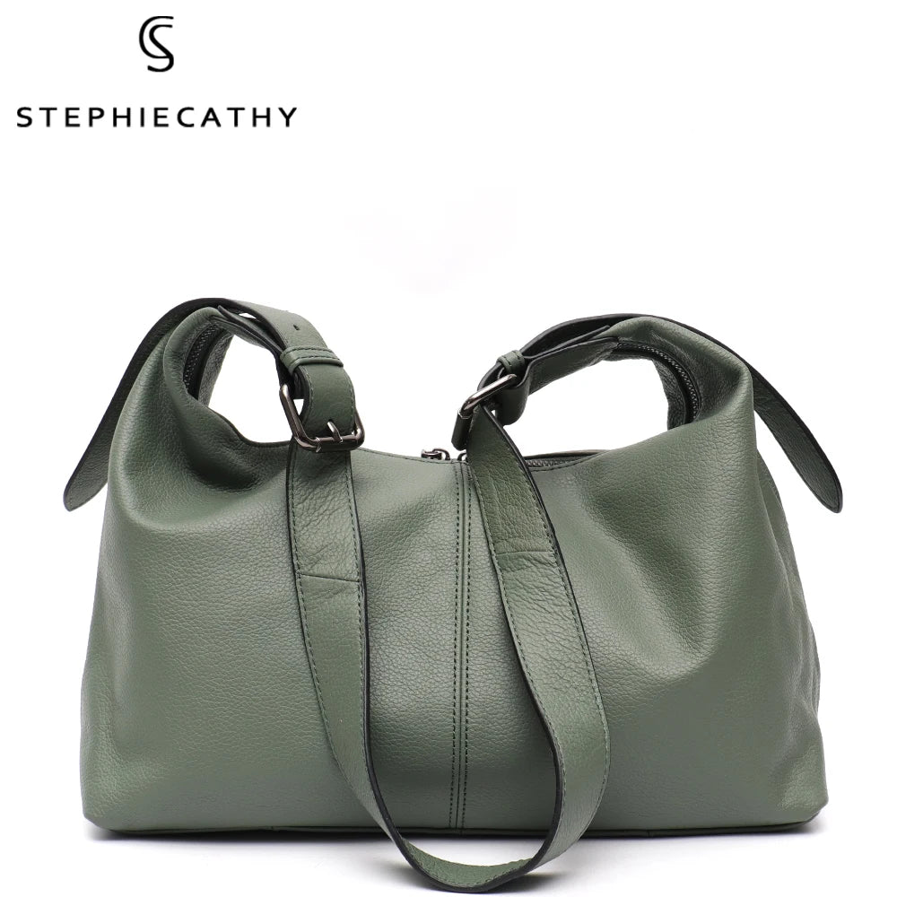 Kentish Genuine Leather Hobo Bag