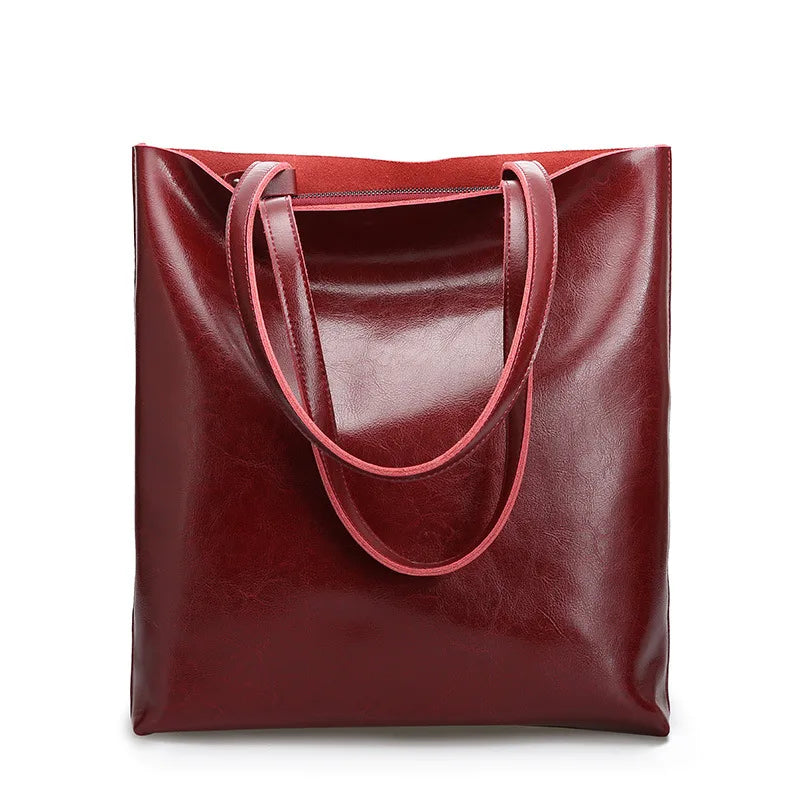 Wapping Genuine Leather Tote Bag