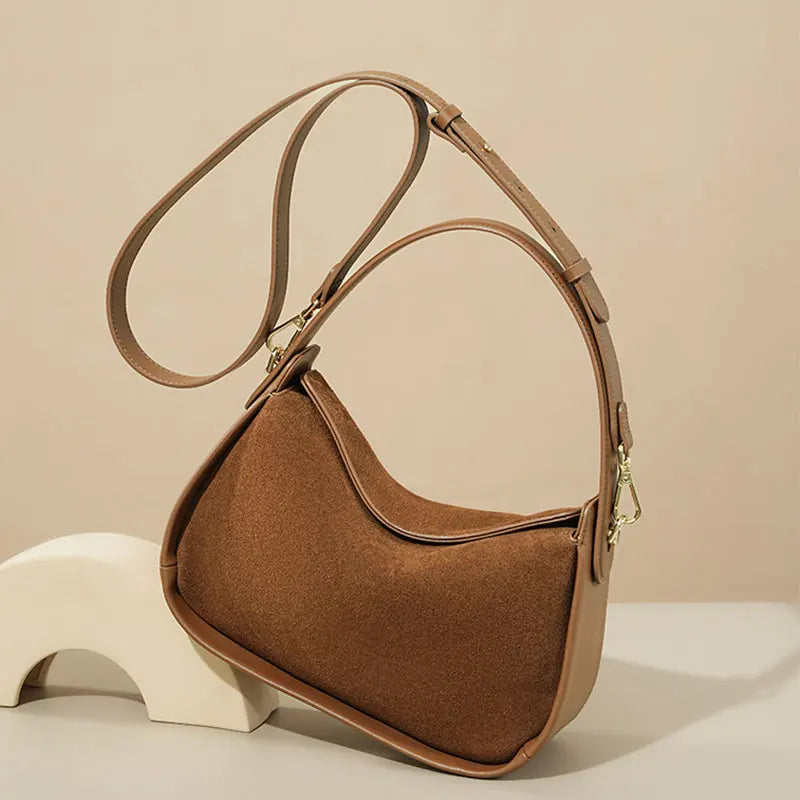 Hendon Faux Suede Crossbody Bag