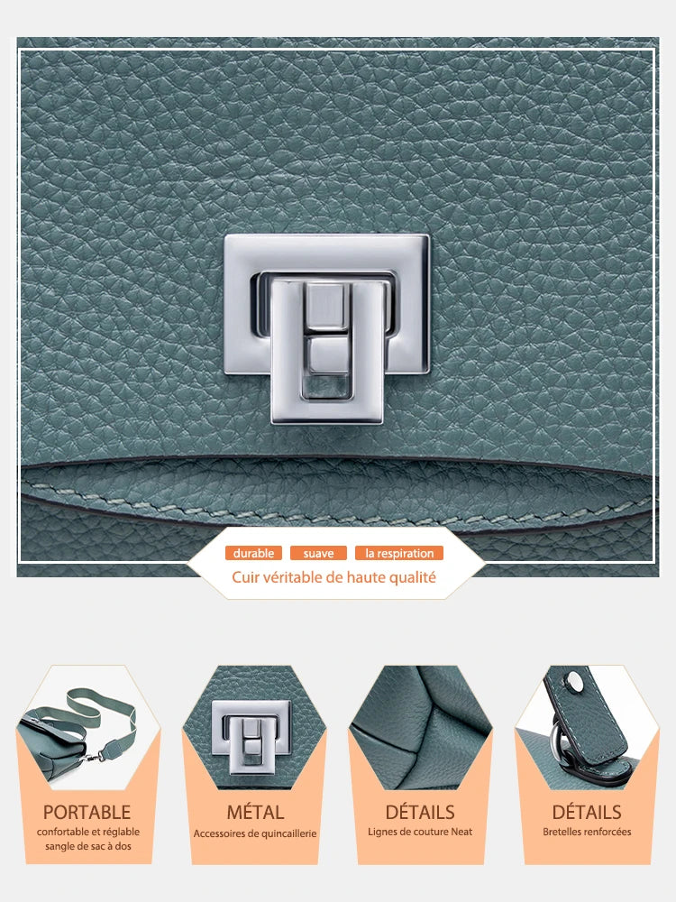 Euston Genuine Leather Crossbody Bag